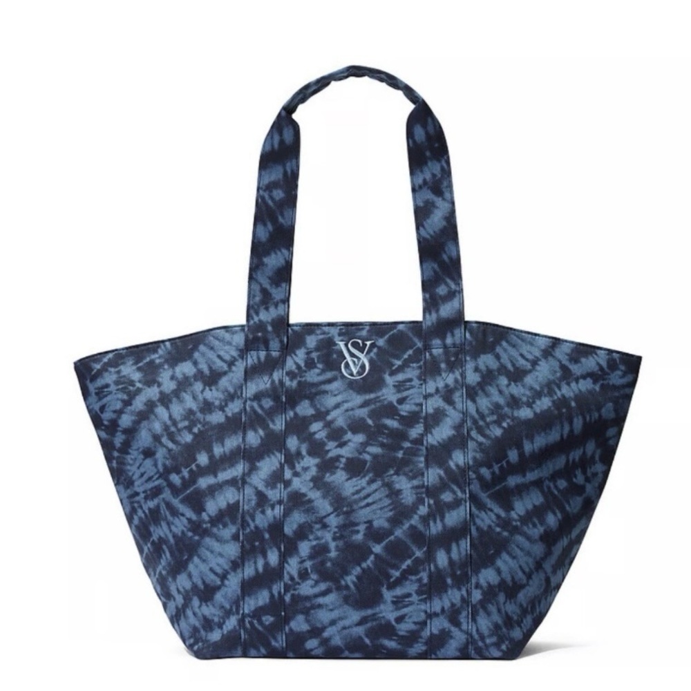 Victoria Secret Blue Tie-Dye Tote Bag